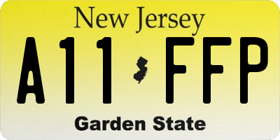NJ license plate A11FFP