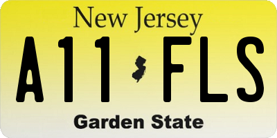 NJ license plate A11FLS