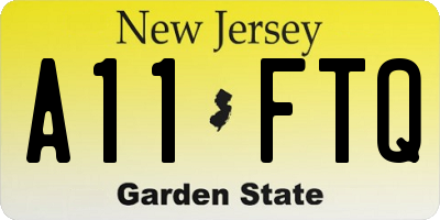 NJ license plate A11FTQ
