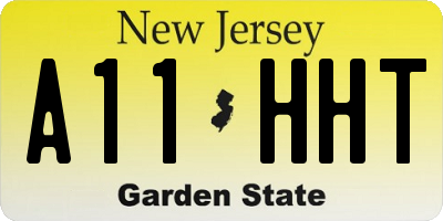 NJ license plate A11HHT
