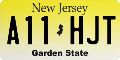 NJ license plate A11HJT