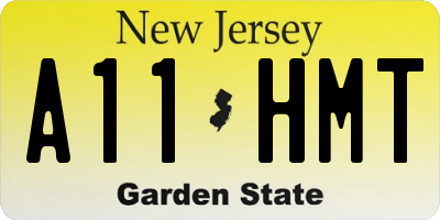 NJ license plate A11HMT