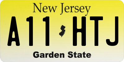 NJ license plate A11HTJ