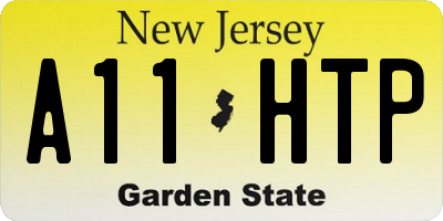 NJ license plate A11HTP