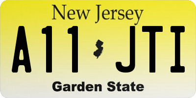 NJ license plate A11JTI