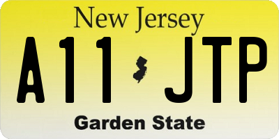 NJ license plate A11JTP