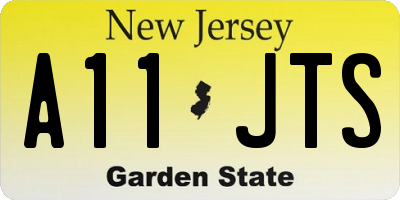 NJ license plate A11JTS