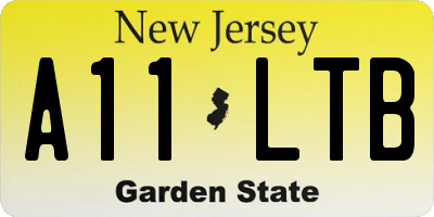 NJ license plate A11LTB