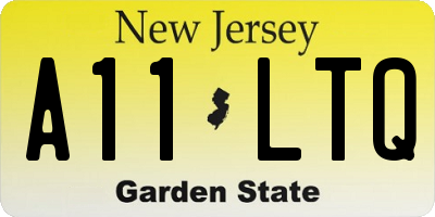 NJ license plate A11LTQ