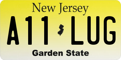 NJ license plate A11LUG