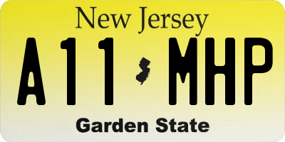 NJ license plate A11MHP