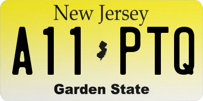 NJ license plate A11PTQ