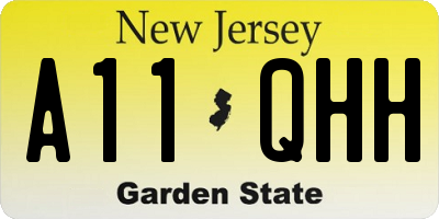NJ license plate A11QHH