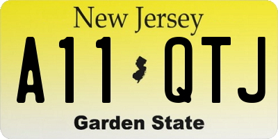 NJ license plate A11QTJ