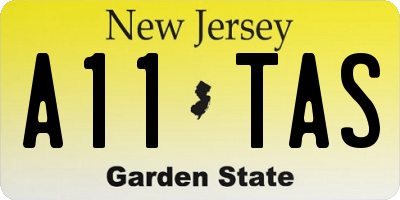 NJ license plate A11TAS