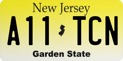 NJ license plate A11TCN