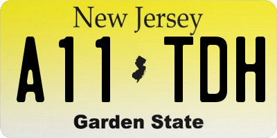 NJ license plate A11TDH