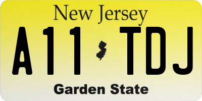 NJ license plate A11TDJ