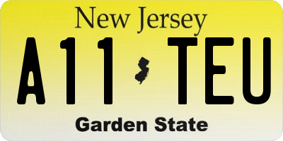 NJ license plate A11TEU