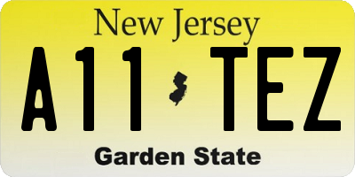 NJ license plate A11TEZ
