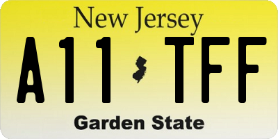 NJ license plate A11TFF