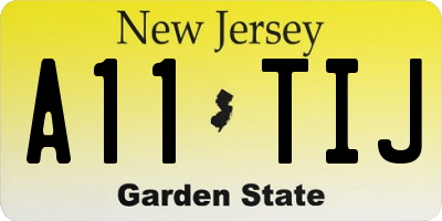 NJ license plate A11TIJ