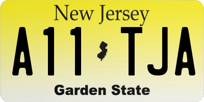 NJ license plate A11TJA
