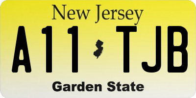 NJ license plate A11TJB