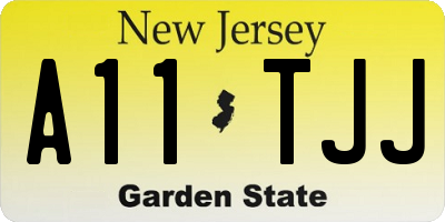 NJ license plate A11TJJ