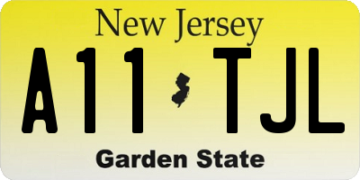 NJ license plate A11TJL