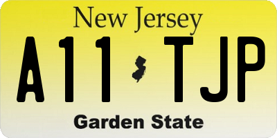 NJ license plate A11TJP