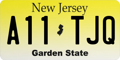 NJ license plate A11TJQ