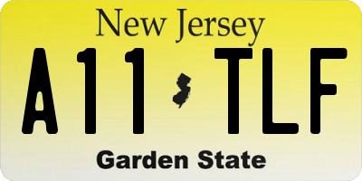 NJ license plate A11TLF