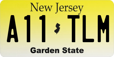 NJ license plate A11TLM