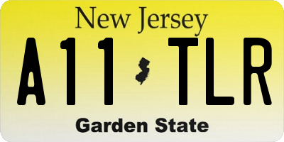 NJ license plate A11TLR