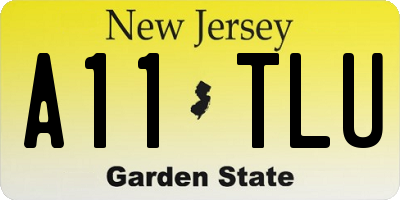 NJ license plate A11TLU