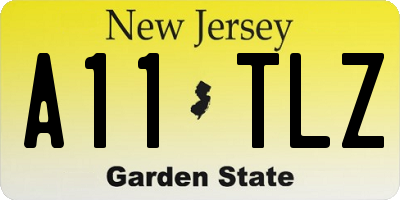 NJ license plate A11TLZ