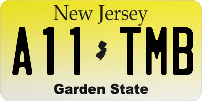NJ license plate A11TMB