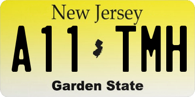 NJ license plate A11TMH