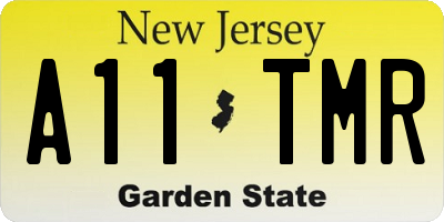 NJ license plate A11TMR