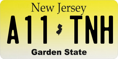 NJ license plate A11TNH