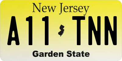 NJ license plate A11TNN