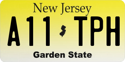 NJ license plate A11TPH
