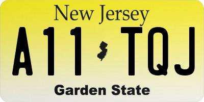 NJ license plate A11TQJ