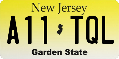NJ license plate A11TQL