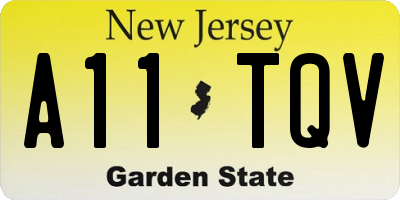 NJ license plate A11TQV