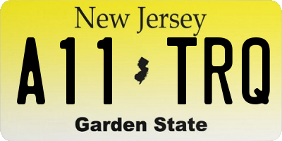 NJ license plate A11TRQ