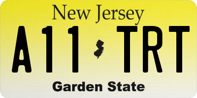 NJ license plate A11TRT