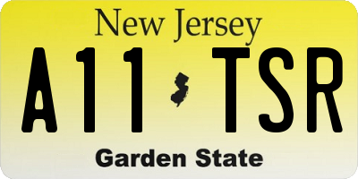 NJ license plate A11TSR