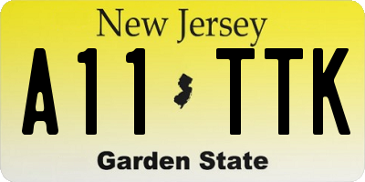 NJ license plate A11TTK